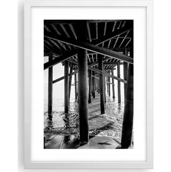 Obraz Obraz plakát v bílém rámu do obýváku 30x40 molo foto plakáty na zeď