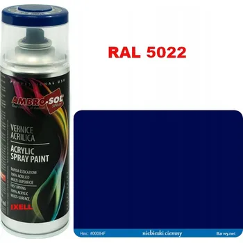 Barva ve spreji RAL 5022 AKRYLOVÝ LAK ve spreji modrý LESK 1233