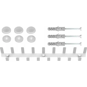 Věšák Bílý kovový Šatní ramínko JDC