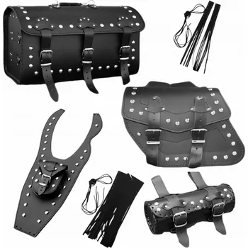 Zavazadlo na motocykl Kufry Brašny Rolka S Třásněmi Sada 21B YAMAHA DRAG STAR 650