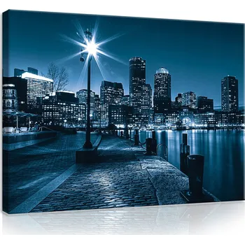 Obraz OBRAZ NA PLÁTNĚ CANVAS 60x40 MĚSTO MRAKODRAPY