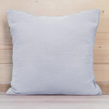Povlak na dekorativní polštářek Mušelínový povlak na polštář MSN-023 Světle modrošedý 30 x 50 cm