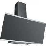 Franke FPJ 925 V BK/SS Smart Evo Plus | Komínová šikmá digestoř 90 cm Černé sklo Nerez, 800 m3/hod, 48 dB, 330.0528.067