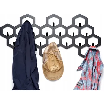 Věšák Šatní ramínko kovový Ocel Faktory černý