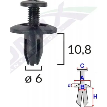 Posilovač řízení Romix B14696 spona spony stropní čalounění prahové lišty
