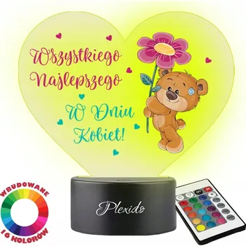 Lampička Plexido vícebarevná Noční lampa