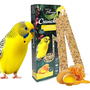 Krmivo pro ptáka UNIQ pets tyčka Sing & Song pro andulky - 2v1 vejce+med