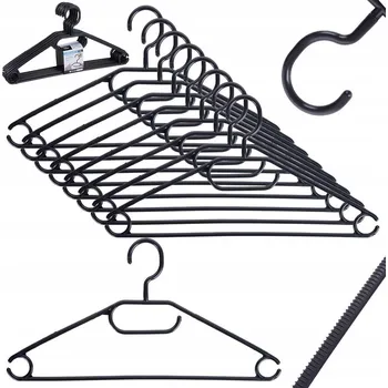 Věšák Šatní ramínko plastový Storage Solutions černý