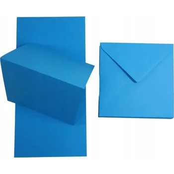 Papírnictví: Základ pro svatební oznámení, modrý, čtvercový