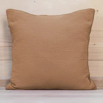 Povlak na polštářek Mušelínový povlak na polštář MSN-017 Světle hnědý 50 x 60 cm