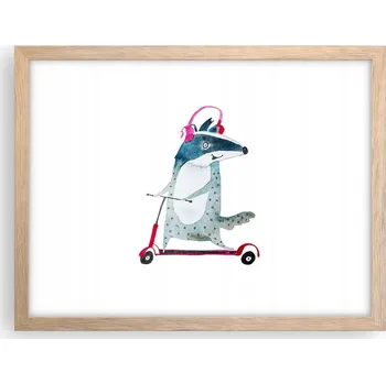 Obraz Obraz plakát v rámu světlý dub do obýváku 40x30 dětský foto na zeď