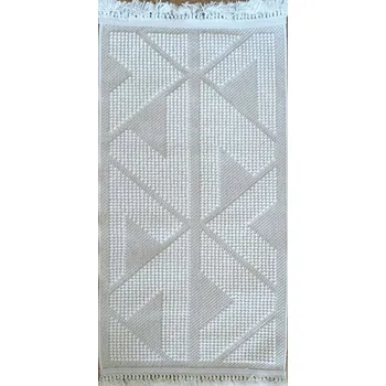 Koberec Koberec provázkový smyčkový 60x110 cm, krémový pro vnitřní i venkovní použití, boho styl