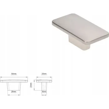 Nábytková úchytka SIRO 2411-58ZN21 vzhled nerezové oceli