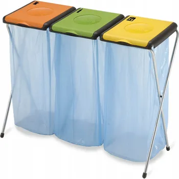 Odpadkový koš Stojan a rám na pytle pro třídění kovů Gimi 120l, vícebarevný