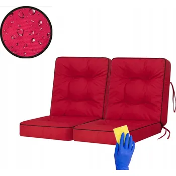 Polštář Zahradní Polštář, polštář na zahradní křeslo, sada 2 podušek 100x110cm