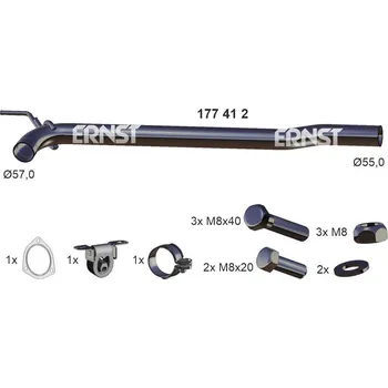 Katalyzátor Opravné potrubí, katalyzátor ERNST 177412