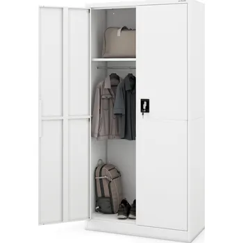 Šatní skříň Jan Nowak skříň kovová dílenská šatní DAWID Smart: bílá