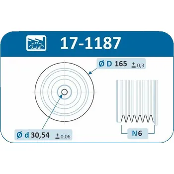 Řemenice, klikový hřídel IJS GROUP 17-1187