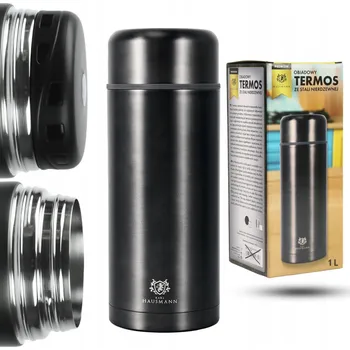 Termoska OBĚDOVÝ TERMOSKA Z NEREZOVÉ OCELI TERMO NÁDOBA NA POLÉVKU OBĚD 1L