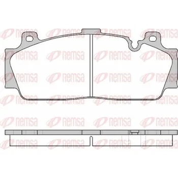 Brzdová destička Sada brzdových destiček, kotoučová brzda REMSA 1543.10