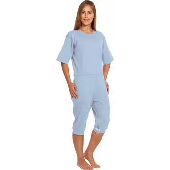 Zdravotnický oděv Krátký overal se zipem v rozkroku [4.080] - 033 - blankytně modrá / M