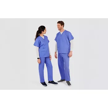 Zdravotnický oděv Zdravotnické pracovní oblečení - středně modrá / XXL / komplet (halena a kalhoty)