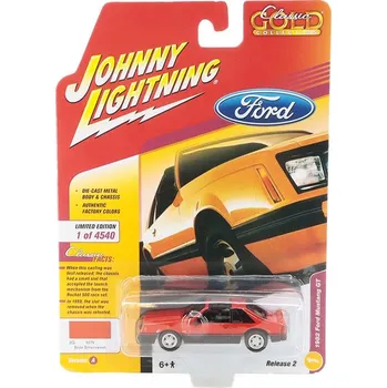 autíčko Ford Mustang 5.0 1982 1:64 - Johnny Lightning Ford Mustang - sběratelský model autá 1/64