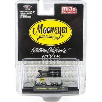 autíčko Volkswagen Type 2 Pick-Up šedý 1:64 - M2 Machines Volkswagen Bus T2 Pick-Up - kovový model auta 1/64