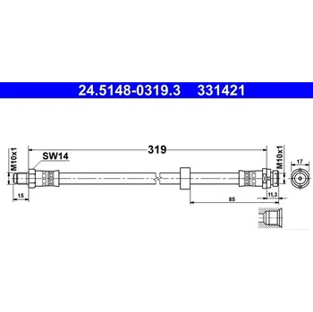 Brzdová hadice Brzdová hadice ATE 24.5148-0319.3