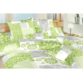 Bavlněné povlečení - Bluemoon zelený - na zip