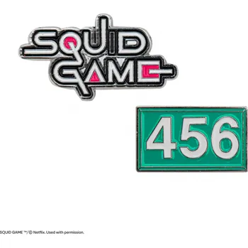 Sada odznaků Squid Game - 456 & Squid Game (2 ks)