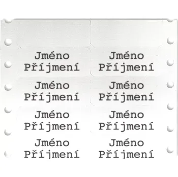 Samolepící etiketa Role se štítky 2×41×17 mm - bílá