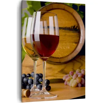 Obraz Obraz na plátně do obýváku ložnice 50x70 sud vína obrazy na zeď