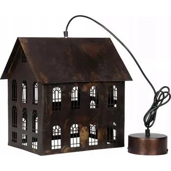 ZÁVĚSNÉ STROPNÍ SVÍTIDLO DOMEK, velké 35cm, do obýváku, ložnice, loftový styl