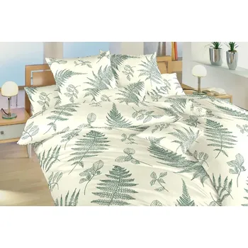 Krepové povlečení - Kapradí banán - na niť. knoflíky