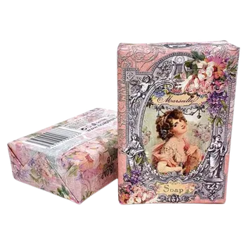 Mýdlo Luxusní české mýdlo, Marseille soap v dekorovaném obalu - 200 g