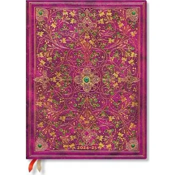 Cizí jazyk Diamond Jubilee (Sangorski & Sutcliffe) Ultra 12-month Vertical Hardback Dayplanner 2025 (Elastic Band Closure) - Paperblanks