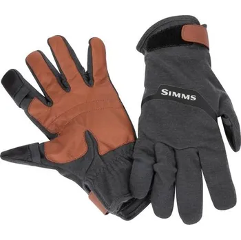 Rybářské oblečení Simms Rukavice Lightweight Wool Flex Glove Carbon Velikost: XL