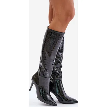 Dámské kozačky Elegantní kozačky na jehlovém podpatku s třásněmi Step in style, 38 i240_202608_2:38