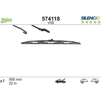 Stěrač List stěrače VALEO 574118
