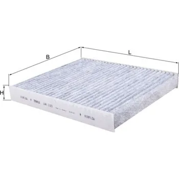 Ventilátor topení a klimatizace Filtr, vzduch v interiéru MAHLE LAK 1123