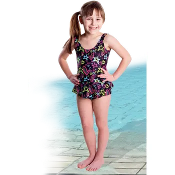 Inkontinenční kalhotky Ochranné dívčí plavky vzorované - 110/116