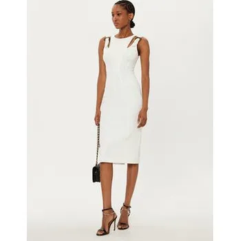 Dámské šaty Versace Jeans Couture Koktejlové šaty 78HAO913 Bílá Slim Fit 38