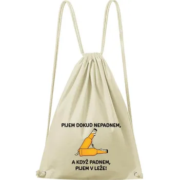 Městský batoh DOBRÝ TRIKO Bavlněný batoh s potiskem Pijem Barva: Natural