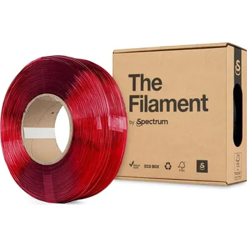 3D tisk ReFill TheFilament / PETG / TRANSPARENTNÍ ČERVENÁ / 1,75 mm / 1 kg