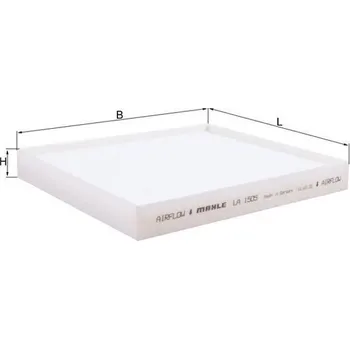 Ventilátor topení a klimatizace Filtr, vzduch v interiéru MAHLE LA 1505