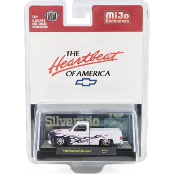 autíčko Chevrolet Silverado 1980 1:64 - M2 Machines Chevrolet Silverado - kovový model auta 1/64