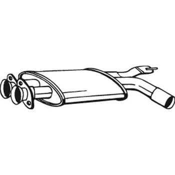 Tlumič výfuku Střední tlumič výfuku BOSAL 247-251