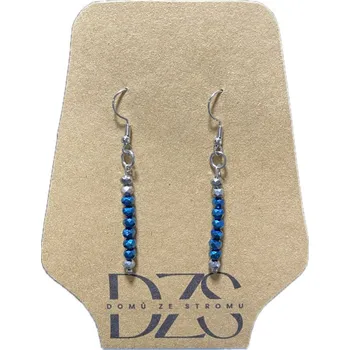 Náušnice Modrý sen - minimalistické vysací náušnice