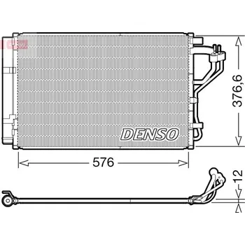 Výparník klimatizace Kondenzátor, klimatizace DENSO DCN41010